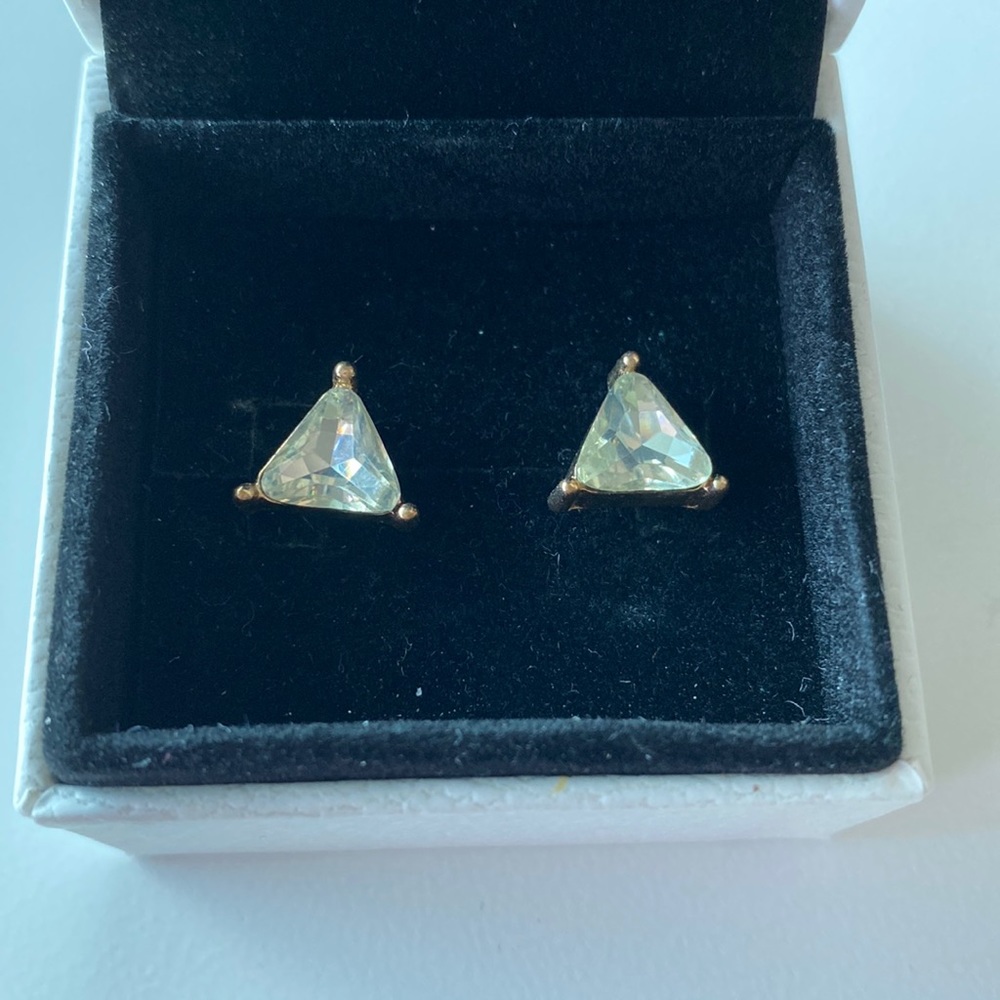 Triangle crystal studs
